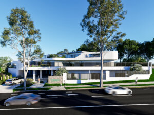 3D exterior render of a proposed child care facility at Wyndham Road, Morningside, Brisbane